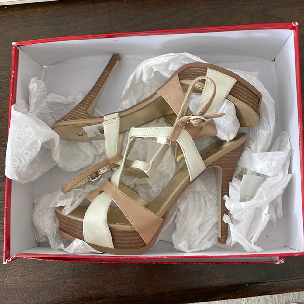 Brand new in box, never worn stiletto platform sandal…Box is a little beat up